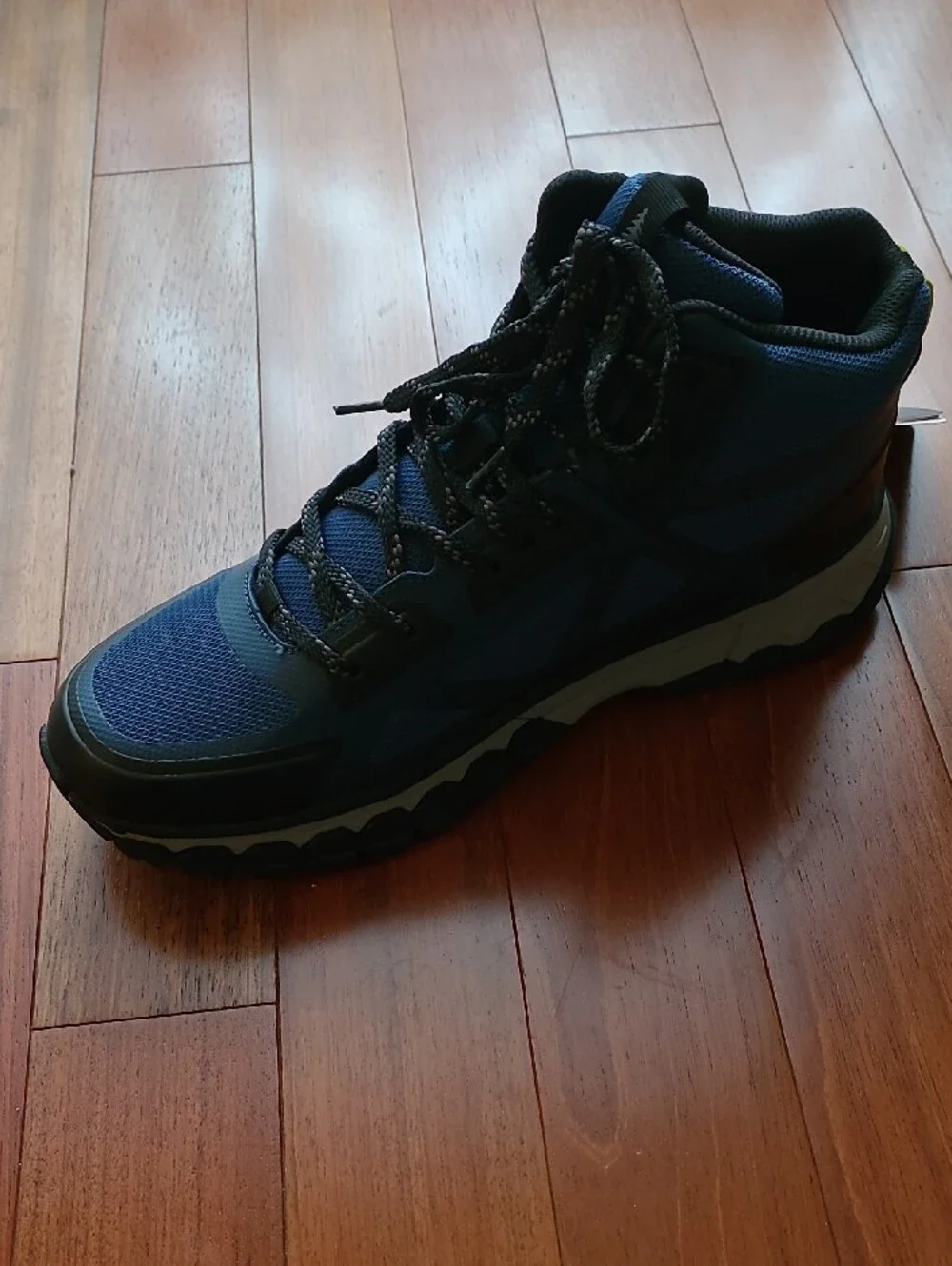 Men's Bass Outdoor Blue and Black Athletic Hiking Shoes